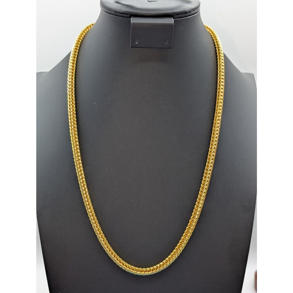 Yellow Gold Plated 24" S Clasp Chain Necklace